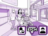 Nia y su familia salen del hospital.
