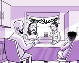تحتفل عائلة نيا بعيد ميلادها الرابع عشر.