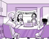 La famille de Nia fête ses 15 ans.