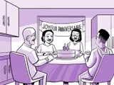 La famille de Nia fête ses 24 ans.