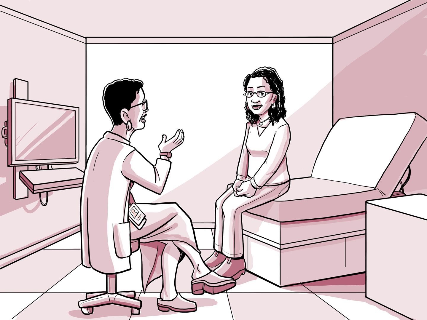 Nia va a ver a un nuevo médico.