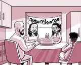 تحتفل عائلة نيا بعيد ميلادها الرابع عشر.