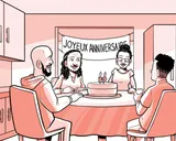 La famille de Nia fête ses 19 ans.