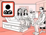 Nia y su familia hablan con el médico en la consulta.